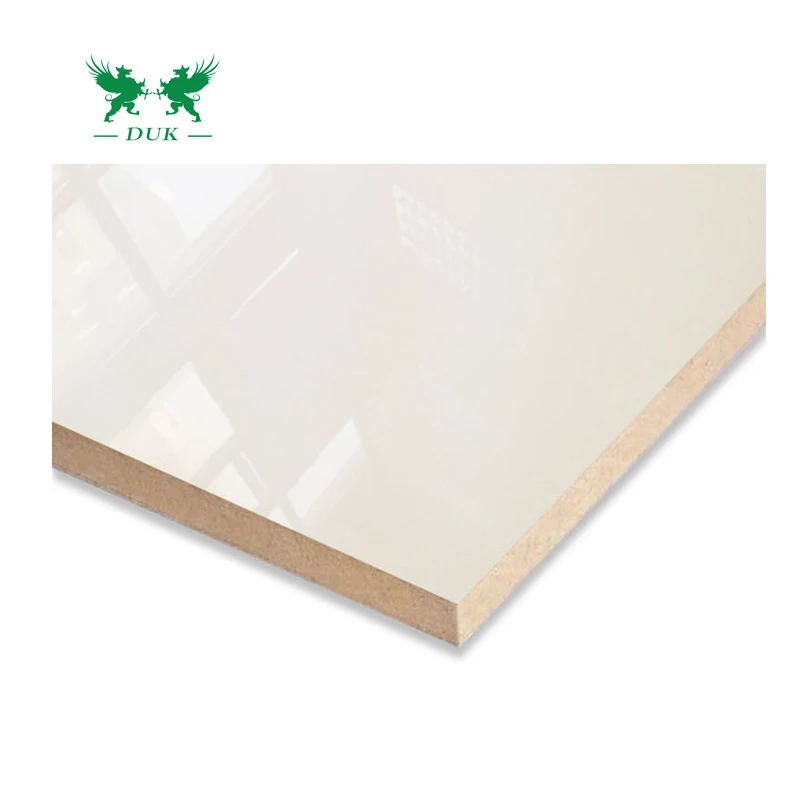 Good Price High Gloss Acrylic UV MDF Board, UV Mirror Melamine MDF Board For Door
