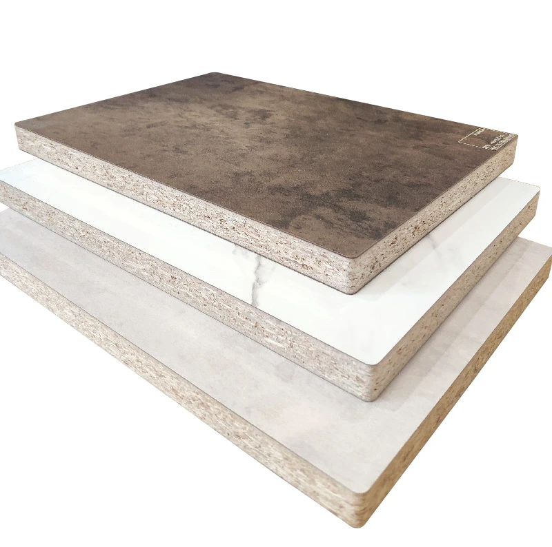 12mm 16mm 18mm Factory Cheap Modern Wood Furniture E0 Grade Melamine Chipboard Flakeboard Particle Board for kitchen cabinets