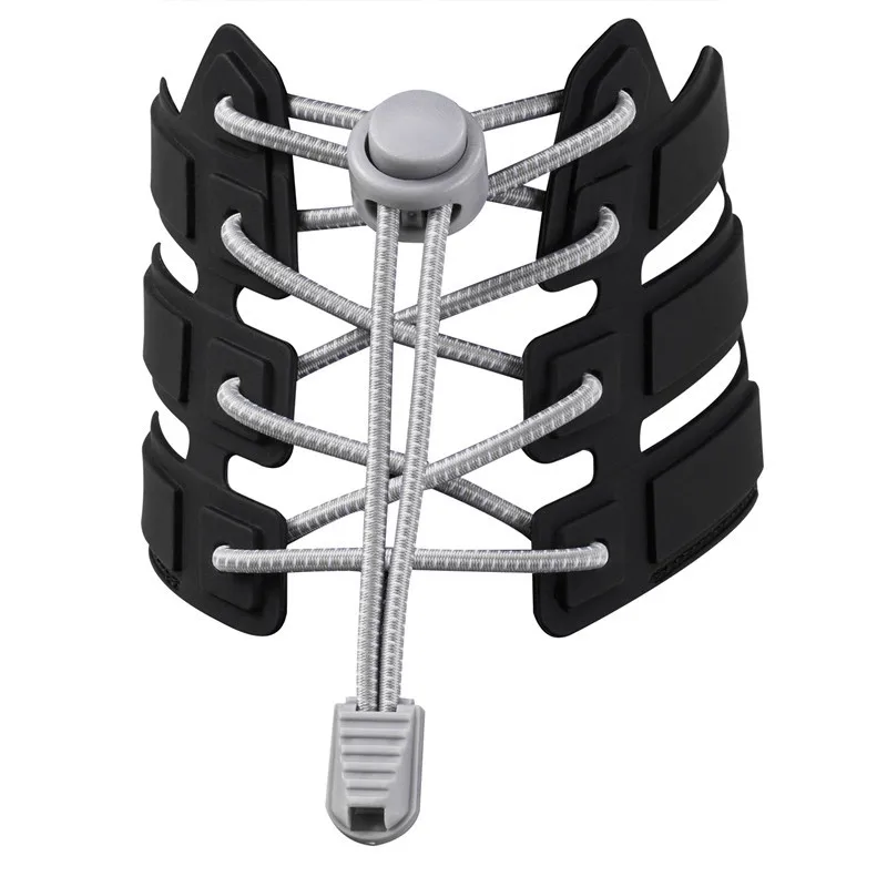 K445 New 19 colors Sneaker ShoeLaces Elastic No Tie Shoe Laces Stretching Lock Lazy laces Quick Rubber Shoelace Shoestrings