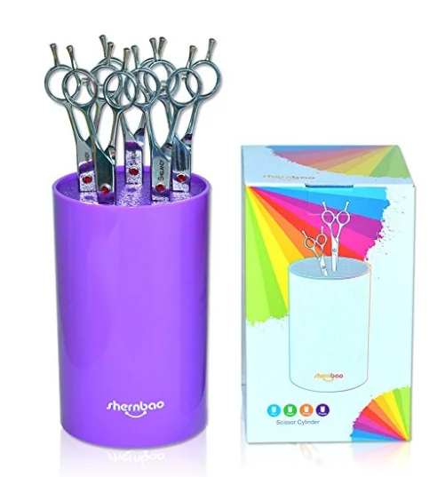 Shernbao SC-40X Professional Pet Salon Scissors Storage Box Organizer for Pet Groomer Hairdresser