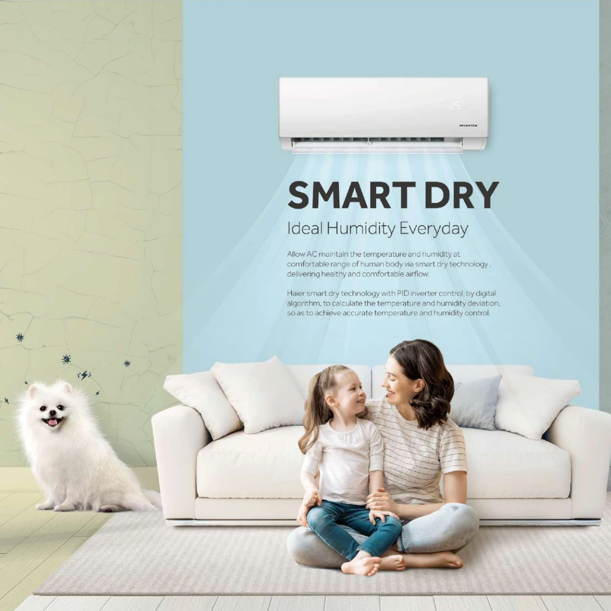 Factory Direct hot Sales 18000btu inverter air conditioners low-energy cooling only