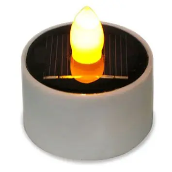 Solar Outdoor Flameless LED Candle Everyday Decorative Solar Tea Light Candles
