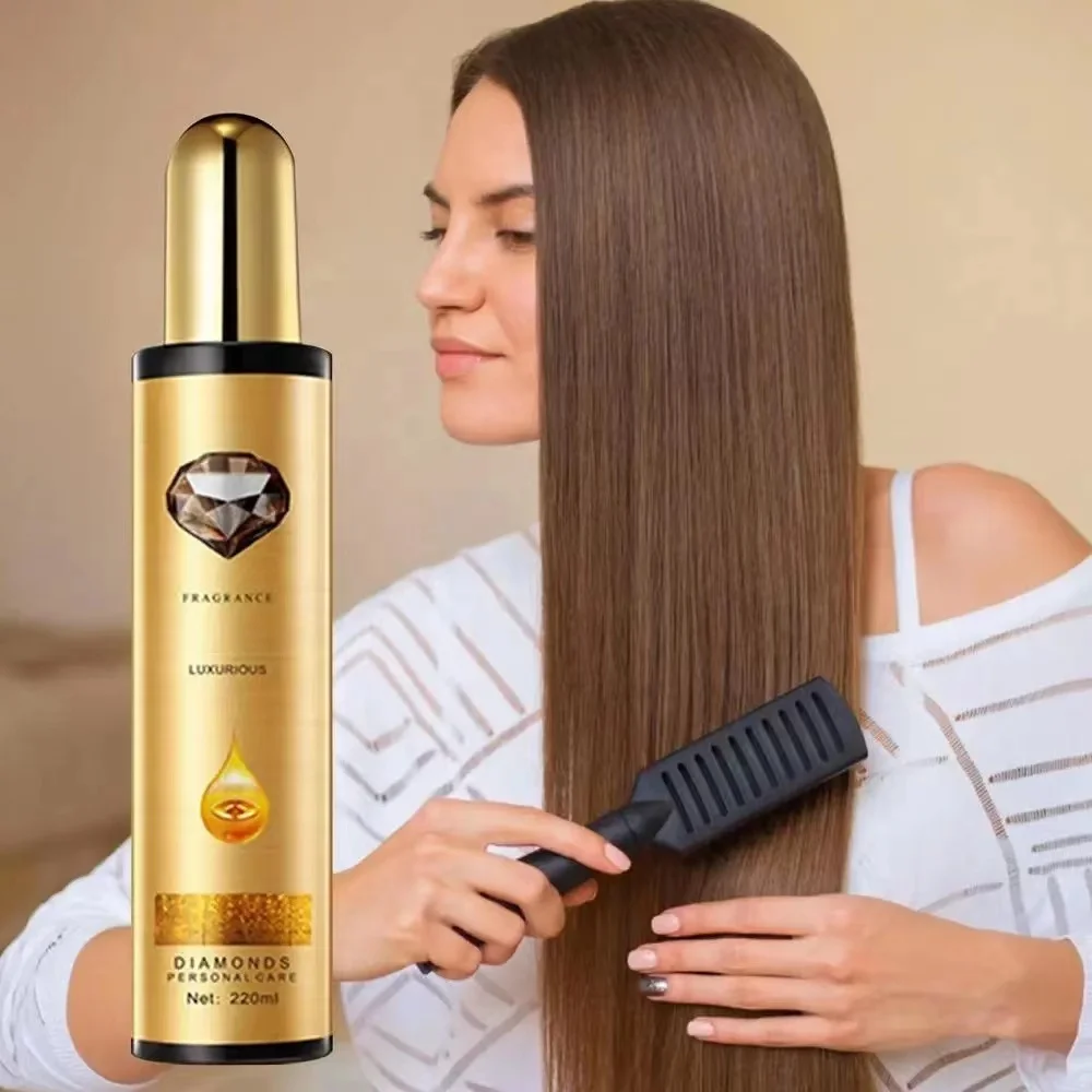 220ml Golden Hair oil Care Essential Smooth Hair Care Essence Leave In hair perfume spray long lasting fragrance