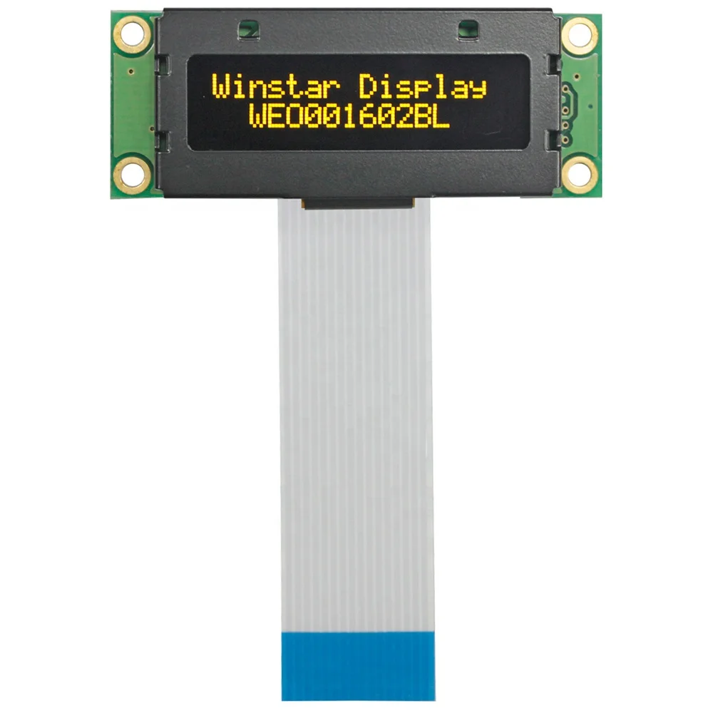 1602 Oled Factory  Winstar 1602B 1.23 inch OLED Character Display Module 5V Power Supply 16x2