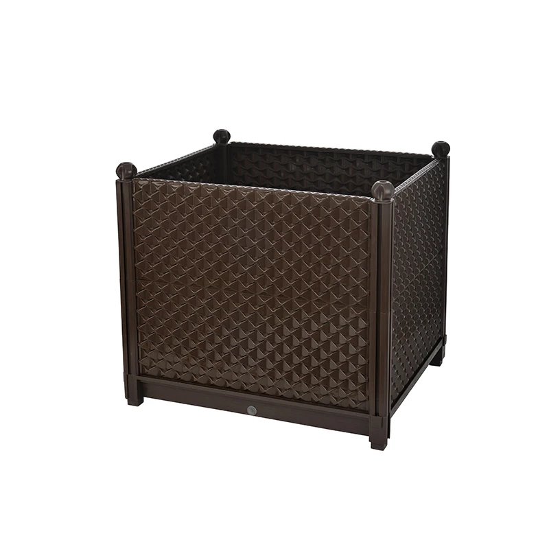 
Planting box monomer Wholesale Movable Wheels Rectangular Raised Vegetable Flower Garden Bed Plant 