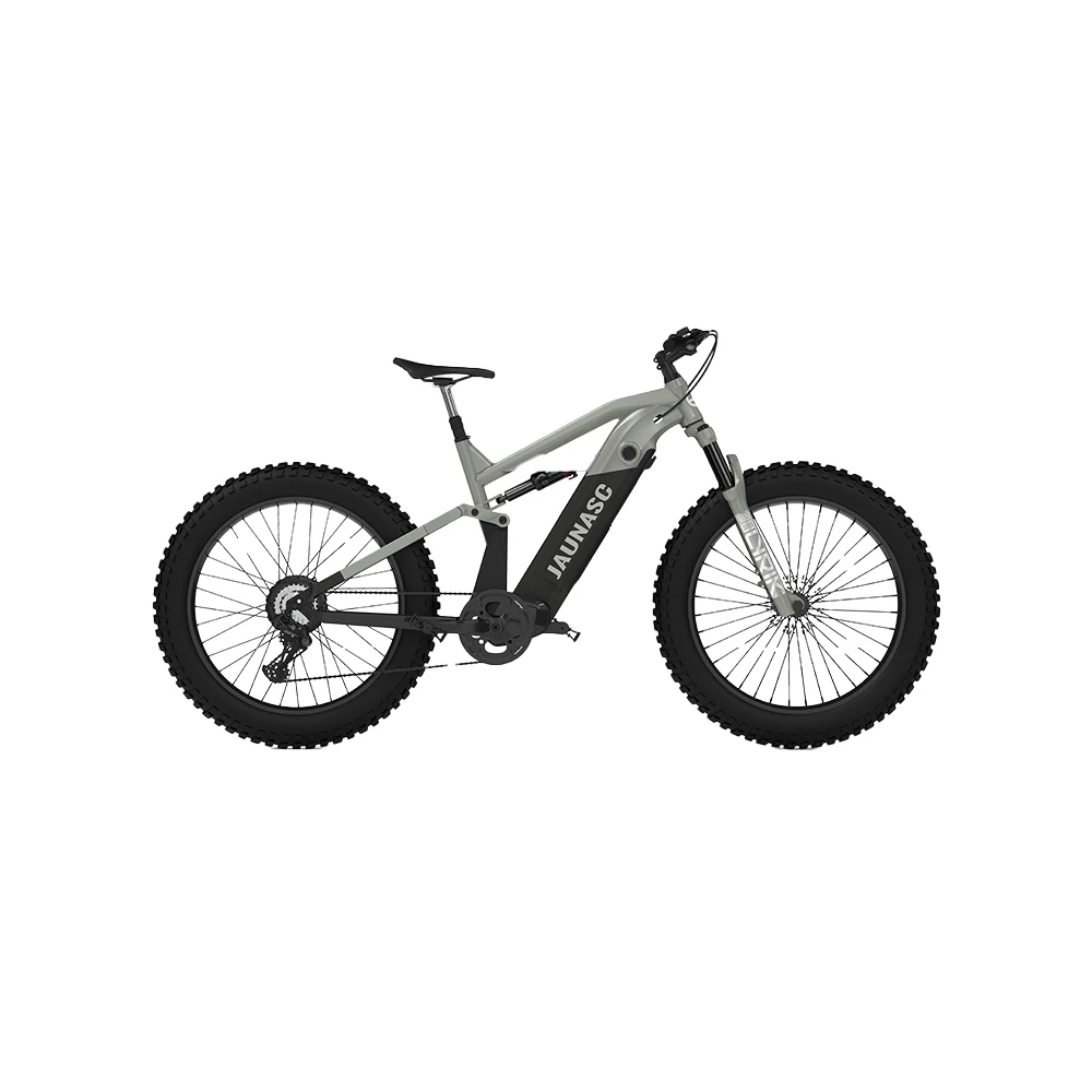 KUAKE high end electric mountain bike full suspension ebike ANANDA Mid motor mountain E bicycle fat tire ebike MTB for adults