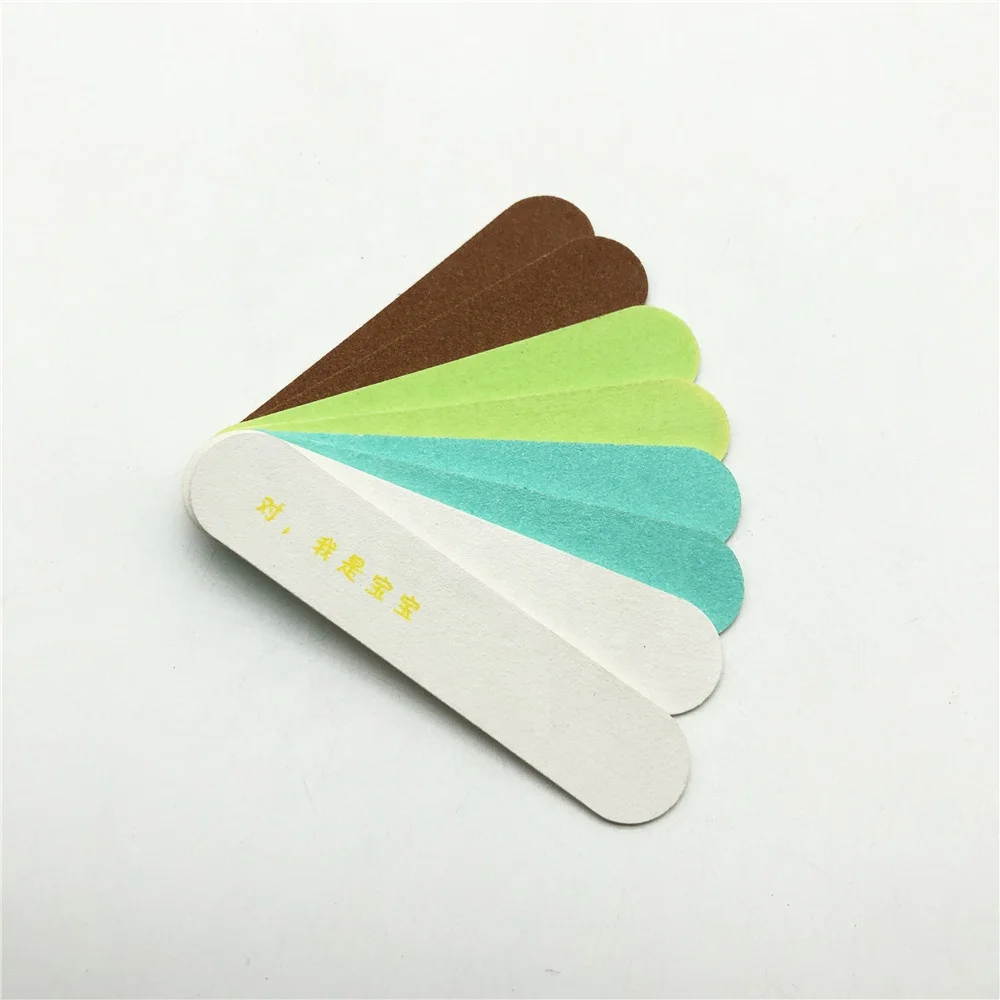 Disposable Small Nail File Colorful Christmas Mini Nail File