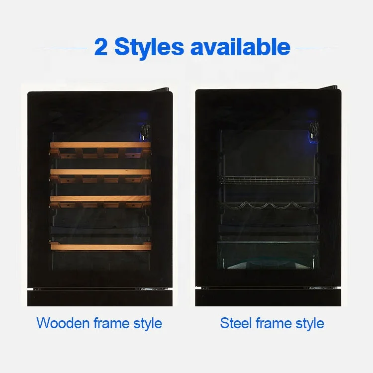 108L/ 131L/ 146L Home Appliance Hotel Cabinet Wine Fridge No Noise Mini Wine Refrigerator With Wine Rack