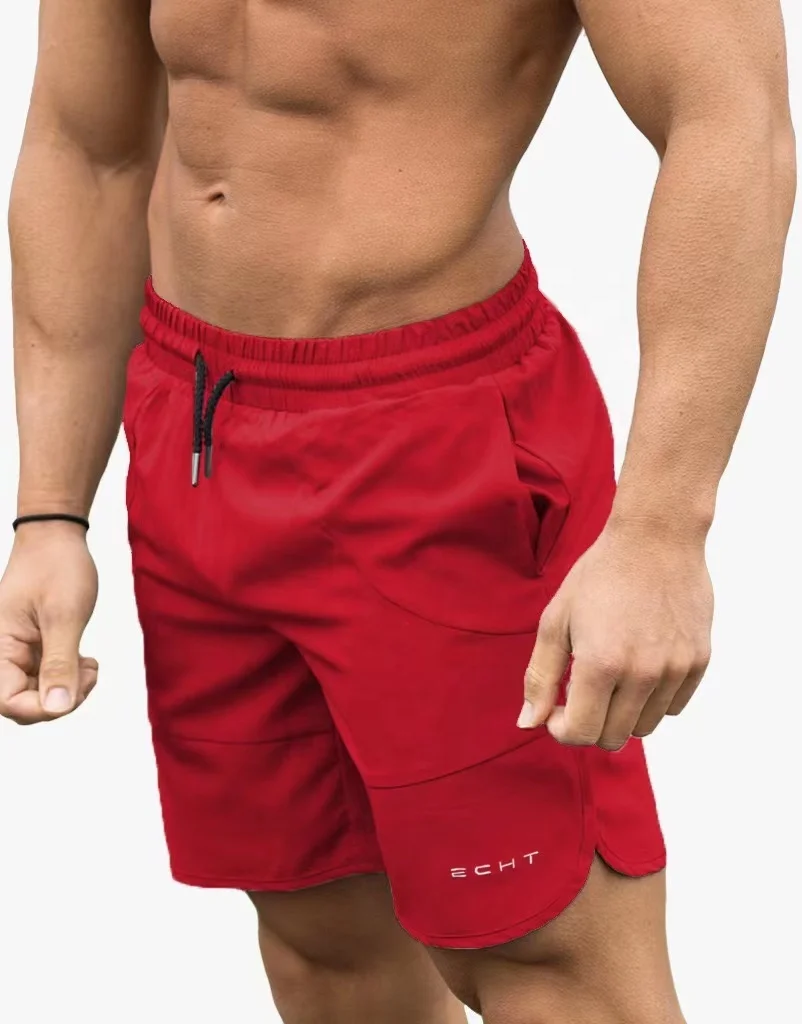 Men 7' Inch Spandex Workout Shorts  wholesale Quick Dry Mesh Fitness Men short pants  Cargo Gym Shorts With Pockets