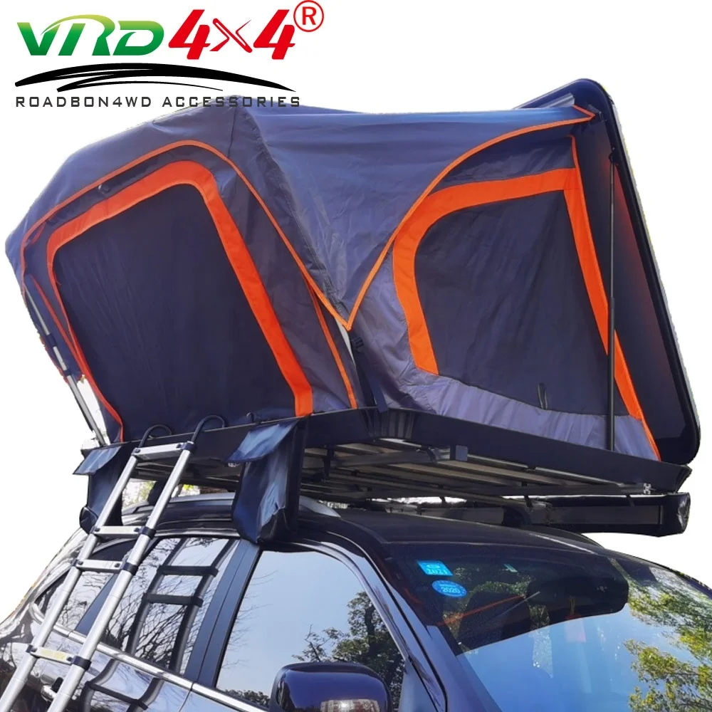 Top Quality Automatic 2022 New Style Hard Aviation Aluminum Shell Roof Top  Tent For Camping