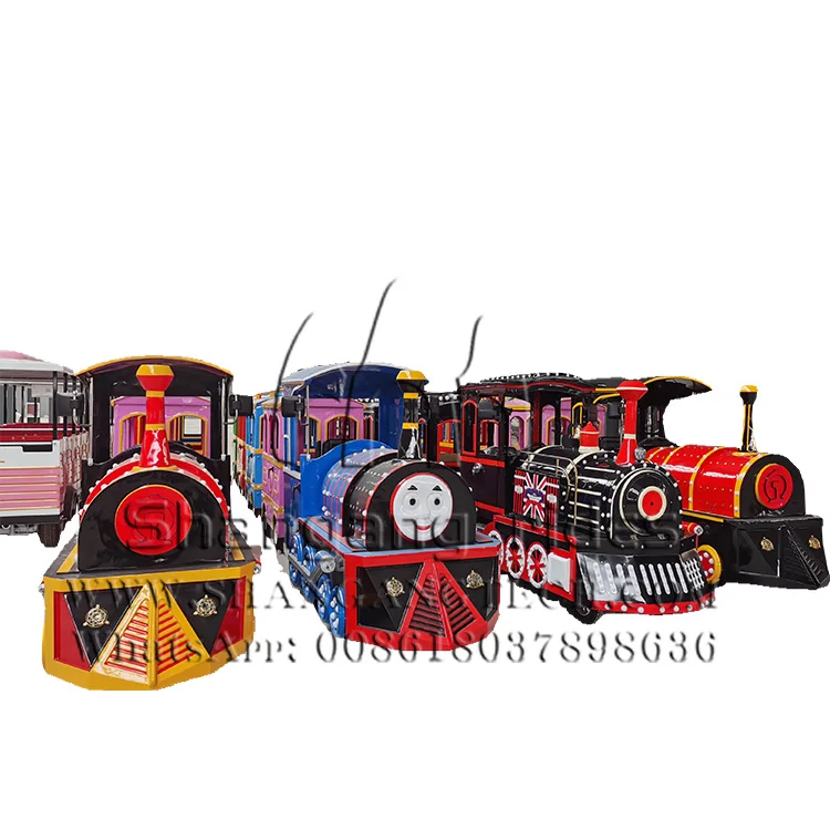 Shopping mall small amusement park trains used theme park second hand train for sale