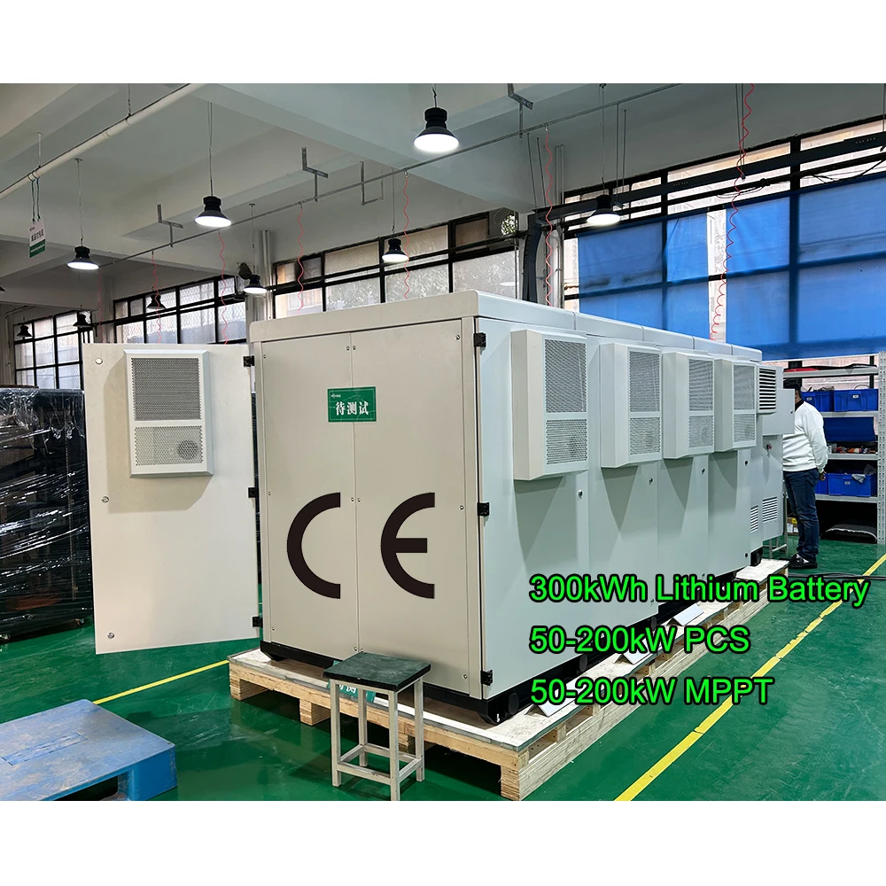 SCU 75kWh to 1075kWh solar battery system hybrid solution lithium battery commercial energy storage system