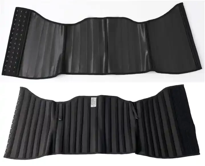 Plus size girdle 25 steel bone waist slim belt latex corset for women