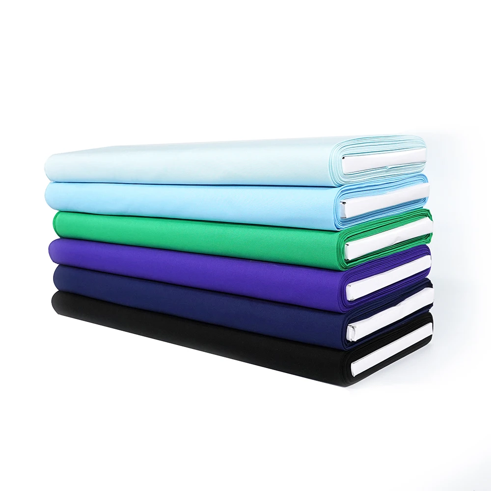 Wholesale 100% recycled 190gsm and heavier weight cotton canvas fabric in plain color for bags