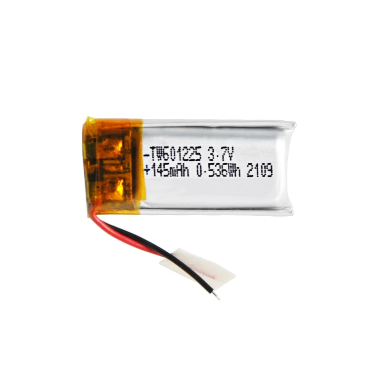 Li-ion 3.7V  battery Factory price 601225 145mAh  li-polymer battery