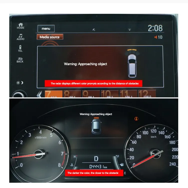 Car Parktronic Parking Sensor 8 Reverse Sensors Backup Parking Radar Monitor Detector System For Toyota Camry V70 2018 2019 2020