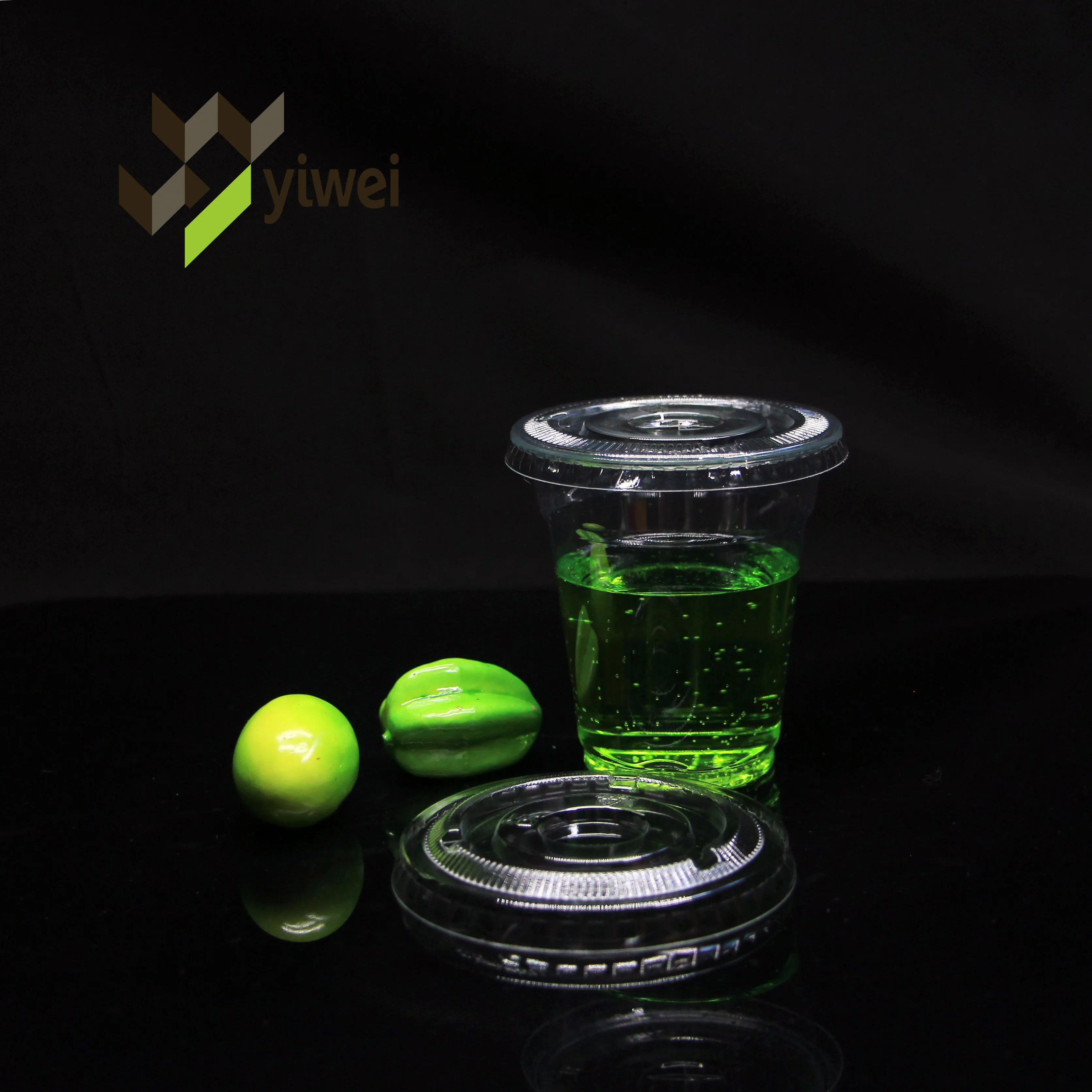 7 10 12 16 18 20 24 32 oz Disposable PET Plastic Transparent Clear Cups With Flat Dome Lid Wholesale Custom Print Logo 12oz 16oz