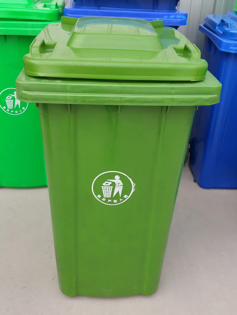 Factory Durable Plastic Bin Recycler Dustbin Wheeled Bin With Lid Plastic Waste Container