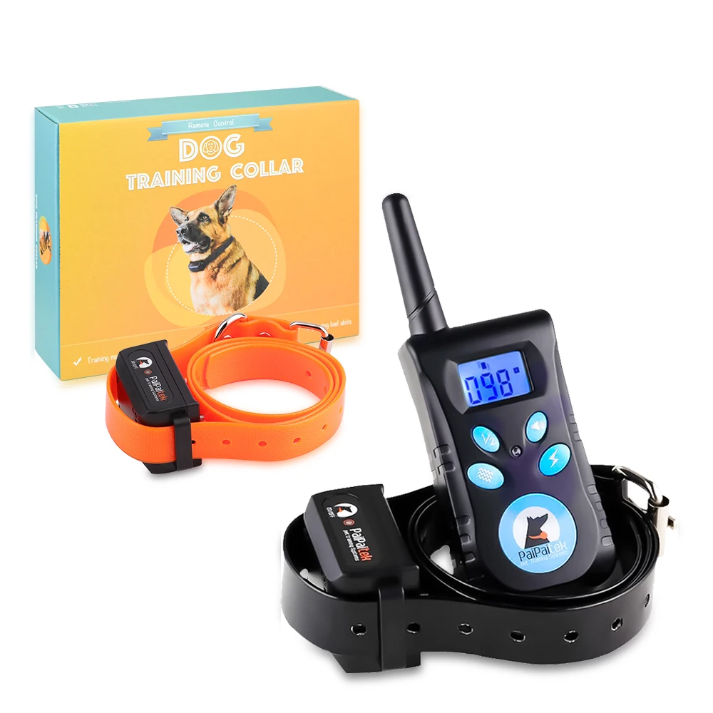 Factory Price Custom Nylon Collar High Quality Electric Rechargeable Waterproof Pet Dog Training Collar With Remote