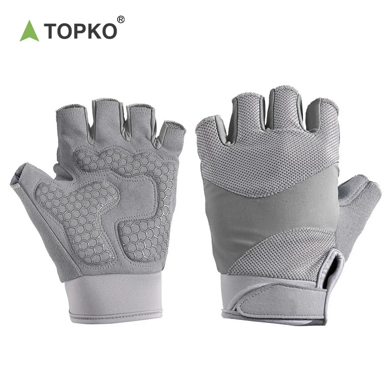 TOPKO Customized Logo Gloves For Gym Men Women Available Workout Fitness Gym Gloves