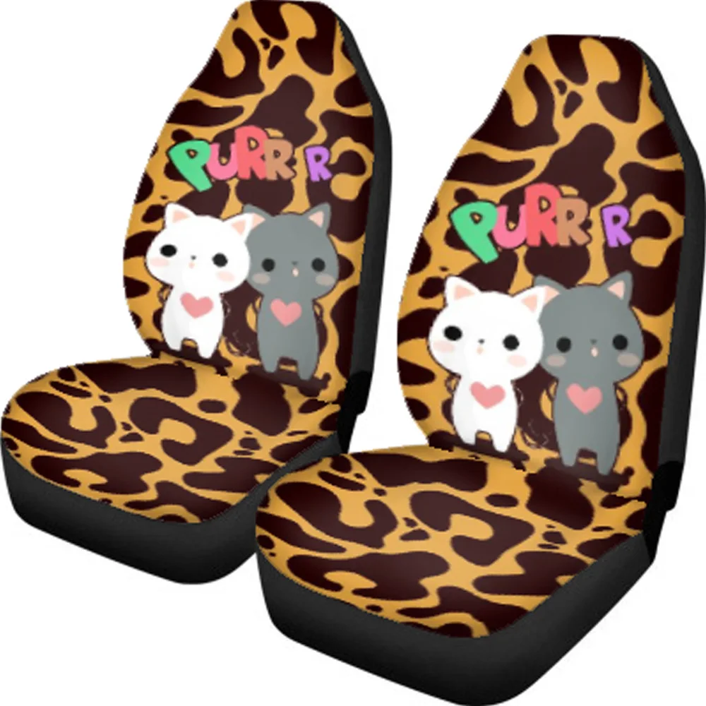 1MOQ Dropshippig Wholesale Car Seat Cover Luxury Cartoon Animal Dog Cats Print Seat Covers For Car Fashion Custom Car Seat Cover
