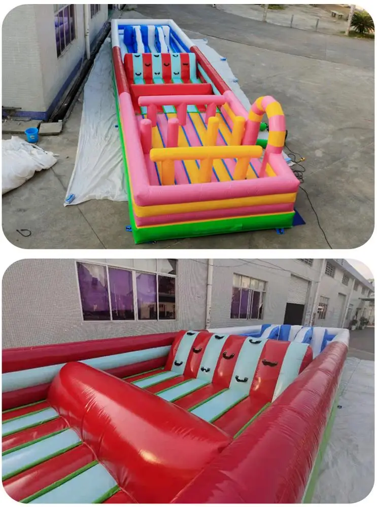 Надувная полоса препятствий в простом стиле для детей