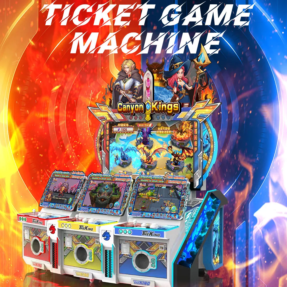 New Invention Interesting Games Strike Monster Boss Gathering Cards Redemption Stand Up Indoor Arcade Games