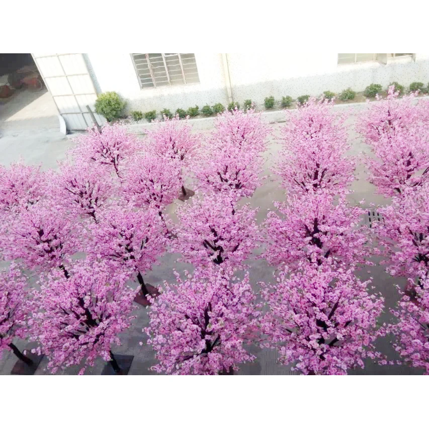 Artificial Flowers Tree Blossom Tree Japanese Sakura Branches Large Outdoor Artificial Cherry Blossom Tree For Wedding Decor