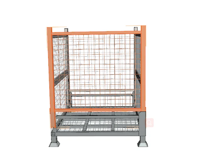 Collapsible Wire Mesh Pallets Metal Foldable Cage steel pallet box mesh container