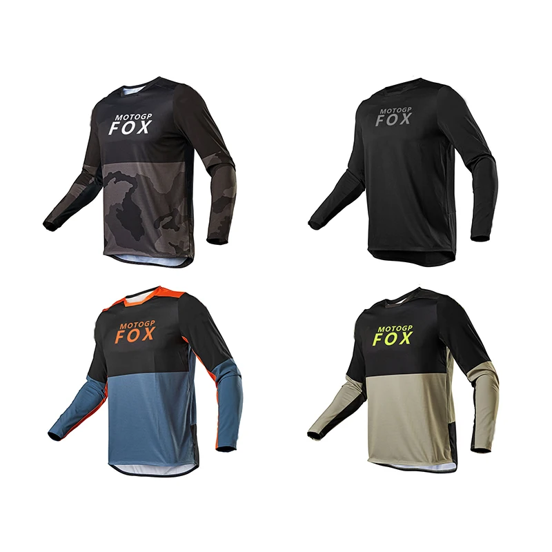Hot Sales MotogpFox Race Falcon Jersey Street Moto Summer Long Sleeve Mountain Bicycle Offroad Racing T-shirt