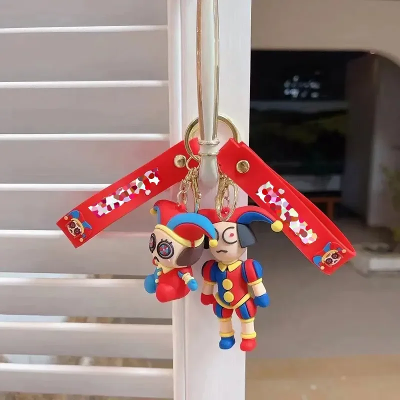 2024 New the amazing digital circus Keychain Novelty the amazing digital circuse Key Chain for Boys Key Rings