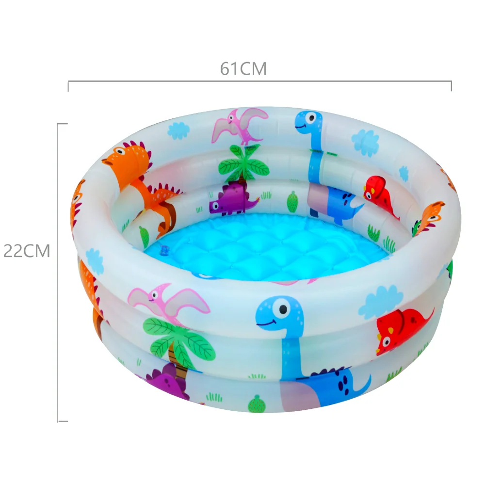 Round Swim Paddling Pool Accessory Inflatable Outdoor Kiddie Pool for Toddler Kid