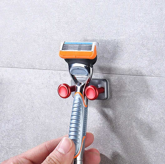 Magnetic Razor Holder Rack Glue Mdhesion Metal Wall Mounted Shaver stand for Bathroom Countertop