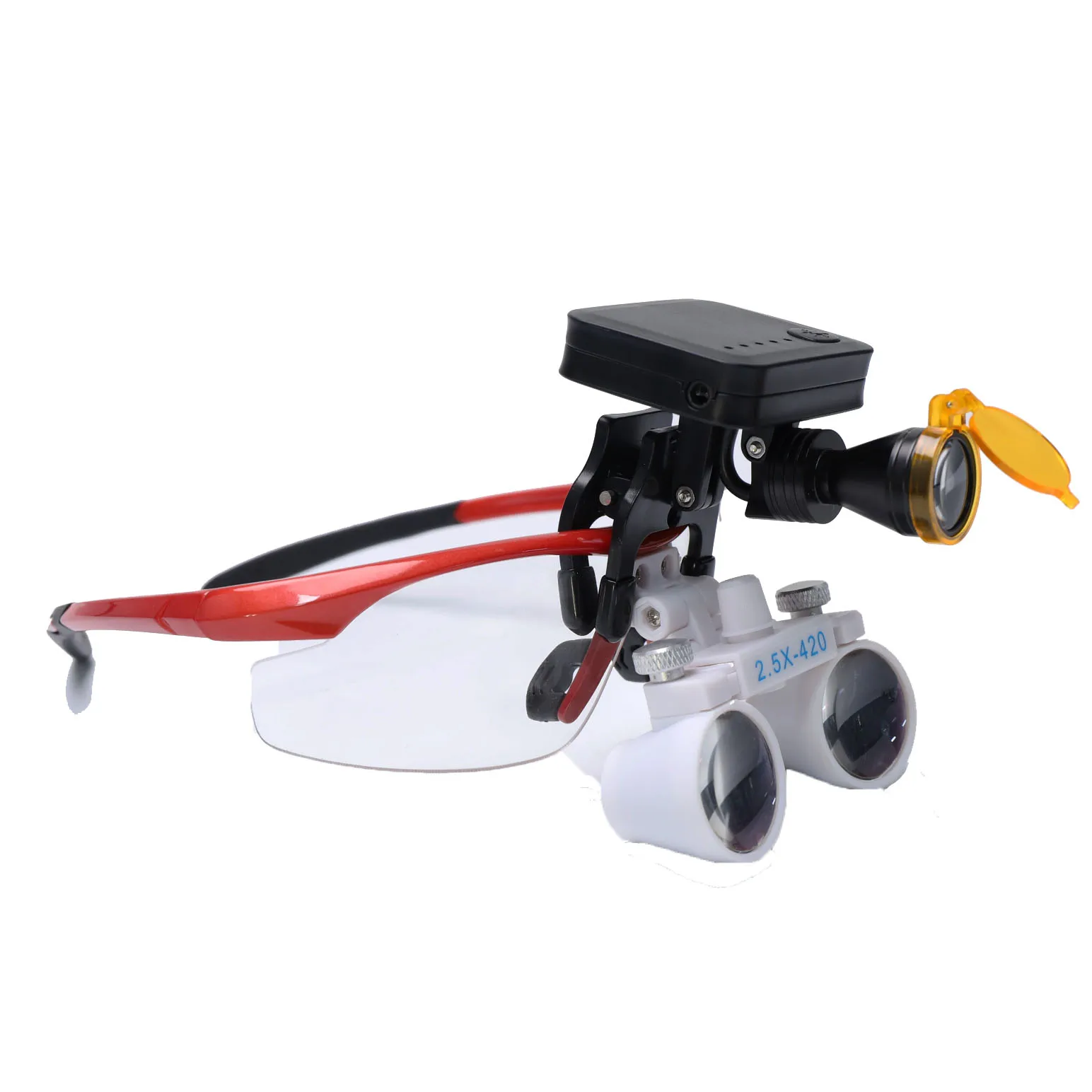 5w Wireless 4 models brightness Dental headlamp + 3.5x dental loupes ENT Surgery Dentist tools Metal frame High Intensity Oral