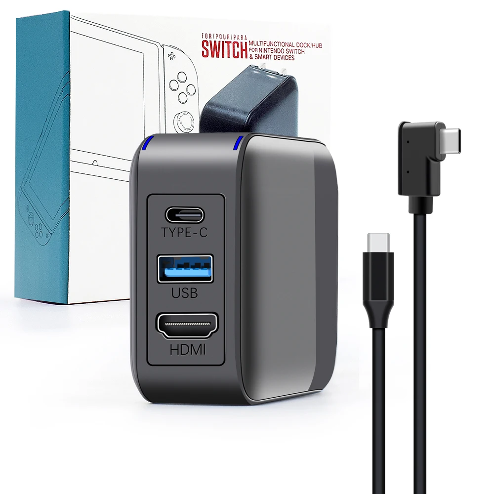 New version Multifunctional HUB TV Charger Dock Transmit Transfer Converter Adapter for Nintendo Switch