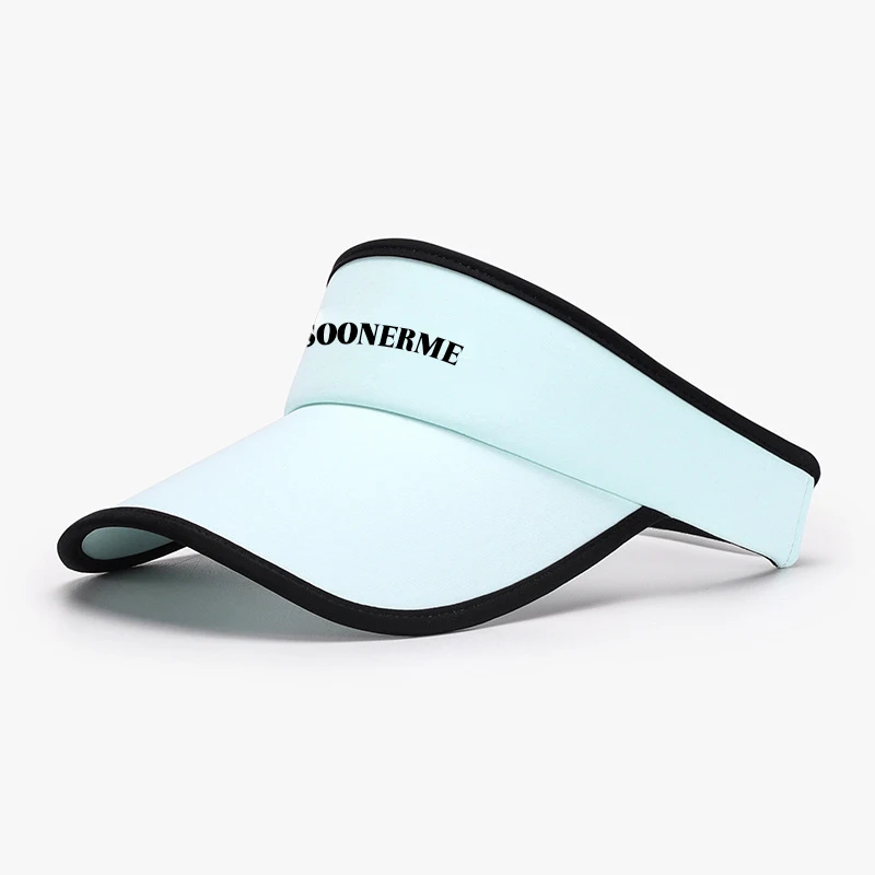 Uv Protection Outdoor Golf Running Custom Logo Sun Visor Cap For Wholesale