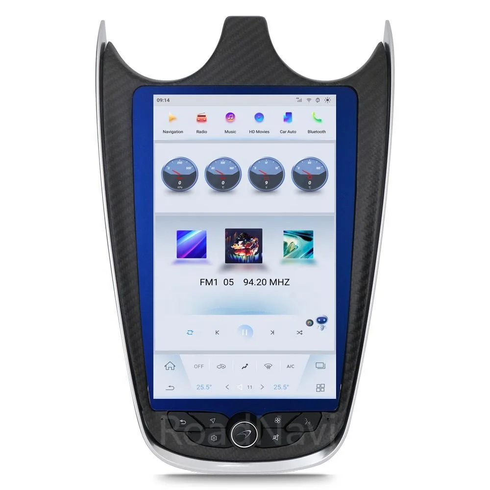 9.9' RoadNavi Tesla Android Screen For McLaren 540 570 GT 2015-2021Car Multimedia Navigation Radio CarPlay WIFI DSP GPS