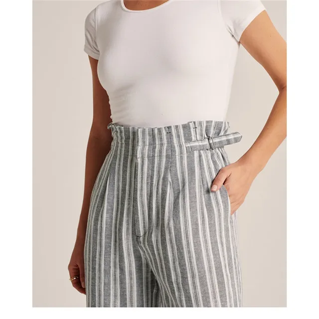 Высококачественная Яркая Цветная окрашенная полосатая льняная ткань 100%