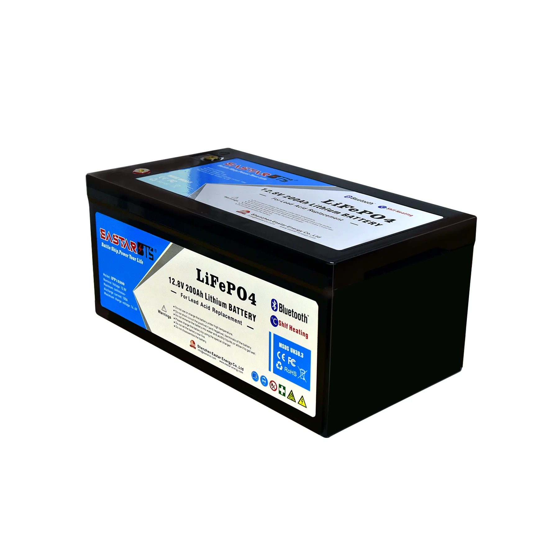 12 8 В 150AH литий-ионные батареи bluetooth Lifepo4 солнечные для солнечной улицы