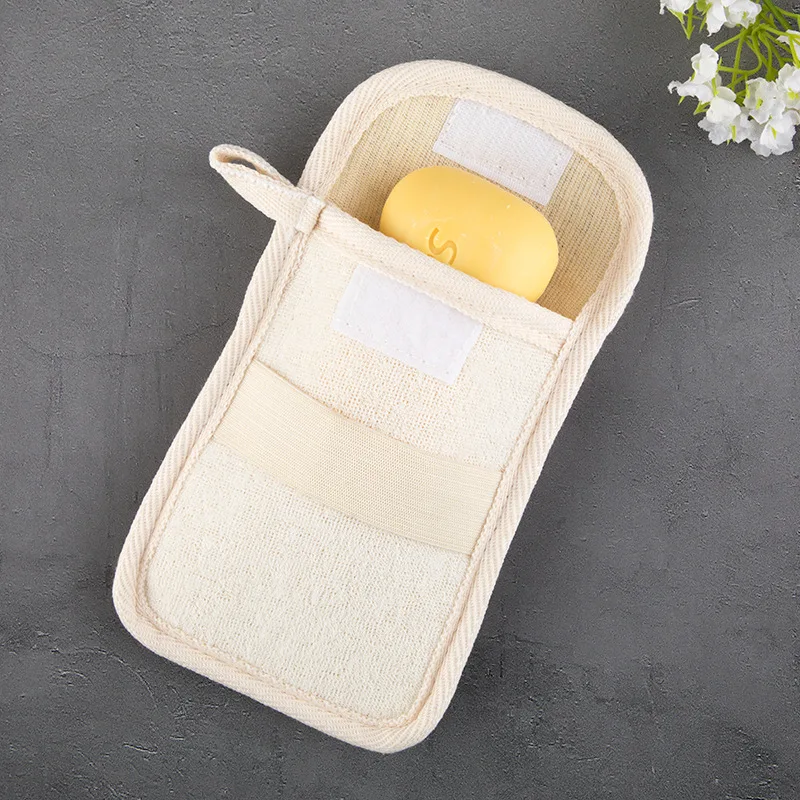 Flip Up Soap Bag Foaming Net Bath Towel Handmade Soap Storage Bag Cleaning Face Bath Body Cloth