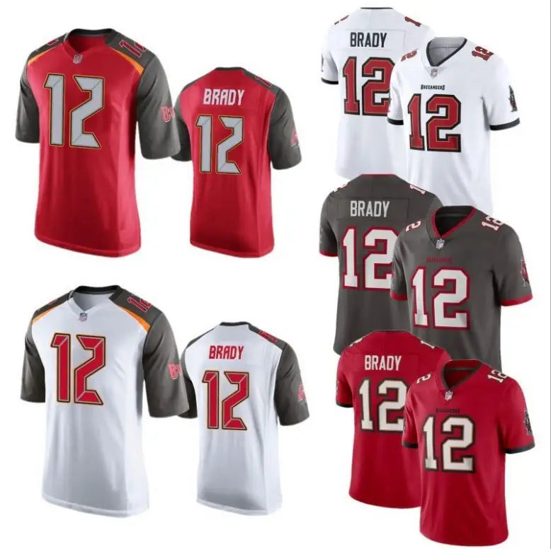 Buccaneers #12 Tom Brady CUSTOM AMERICAN FOOTBALL JERSEYS SUBLIMATION NFL JERSEYS