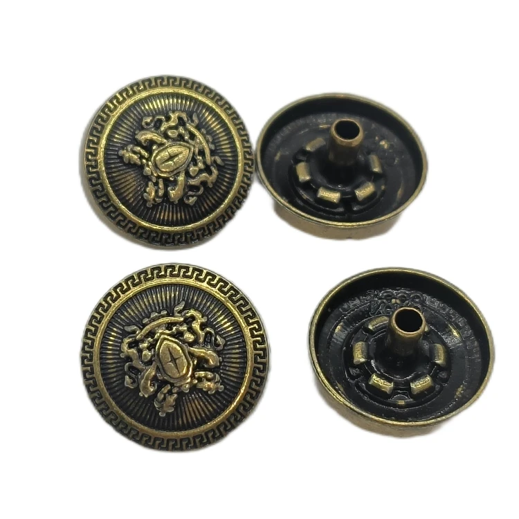 Новинка топ продаж светло-Золотое матовое черное пальто с прорезями без никеля одежда для шитья винтажные пуговицы рубашки одежды