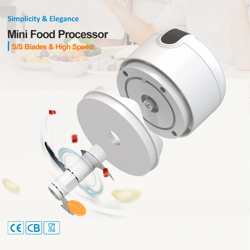 Portable 420 Stainless Steel Blade Kitchen Mini Slicer Dicer Wireless 12 In 1 Electric Vegetable Chopper For Fruit And Vegetable