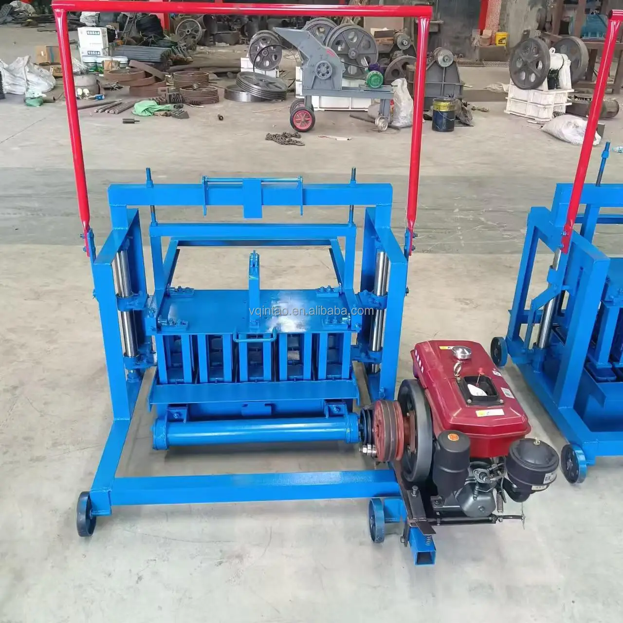 4-45 Small Manual Concrete Cement Block Brick Making Machine for sale in Uganda