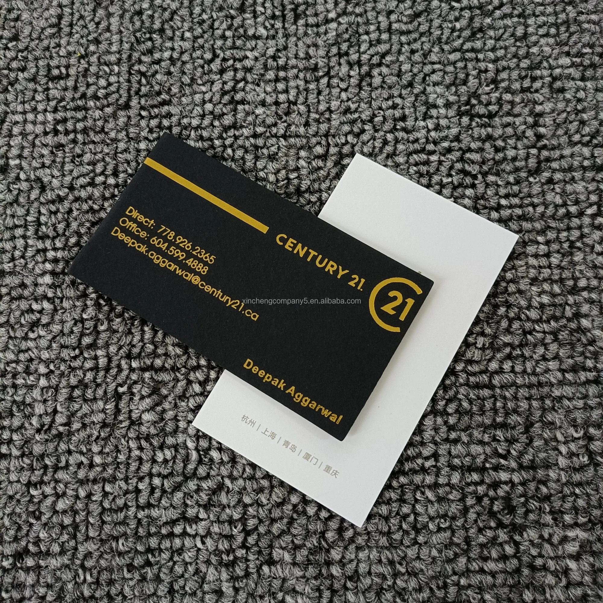 
Professional Printing Luxury Gold Foil Hot Stamp Black Matte Thank You Cards 4x6inch 100 For My Small Business 