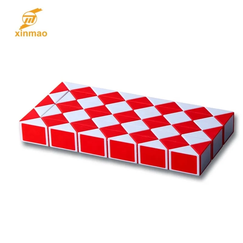 2020 hot selling 60 Link Magic Snake Intelligent plastic magic ruler cube puzzle toy Twist puzzle snake