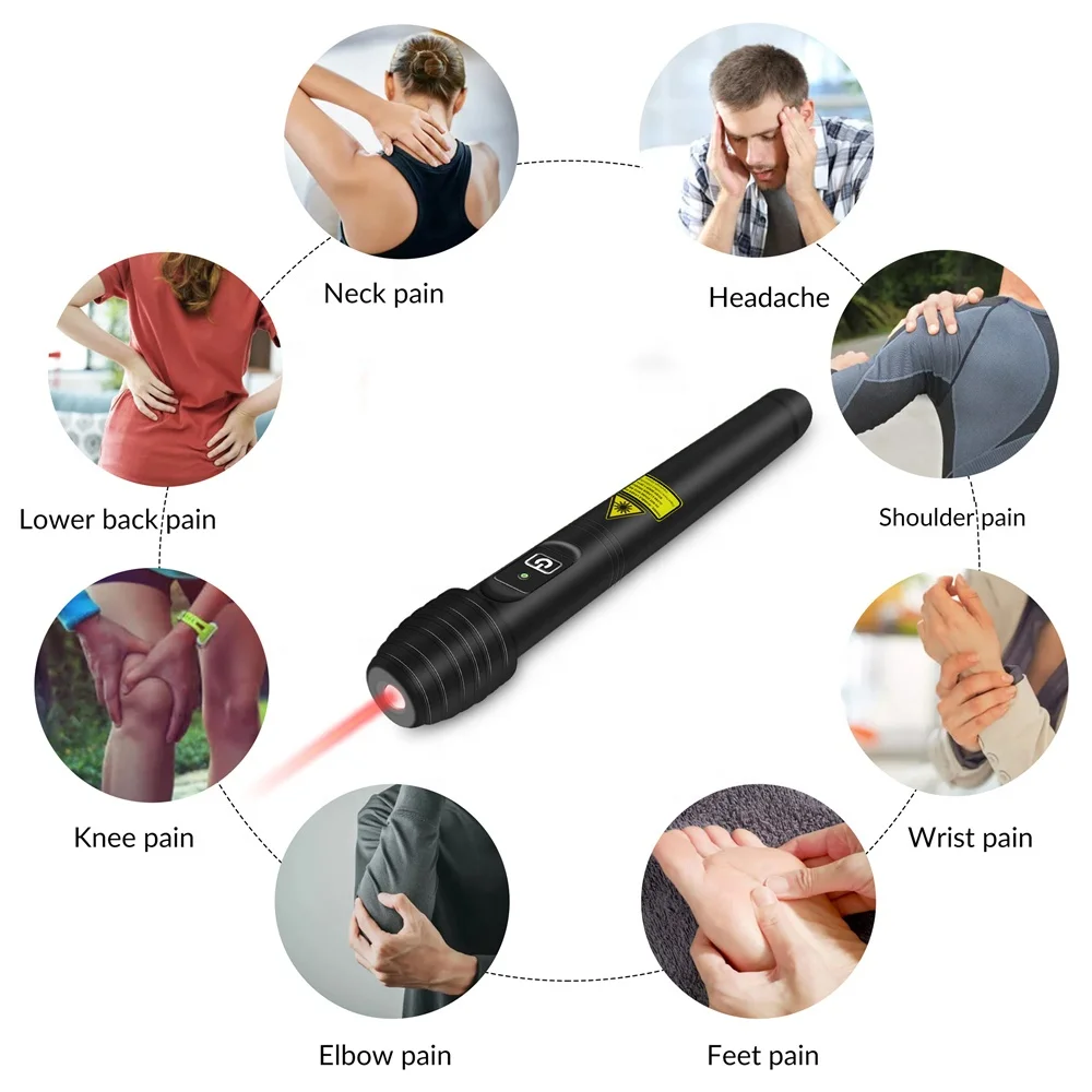 Laser acupuncture device handheld electronic acupuncture laser pen meridians energy pen massage pen