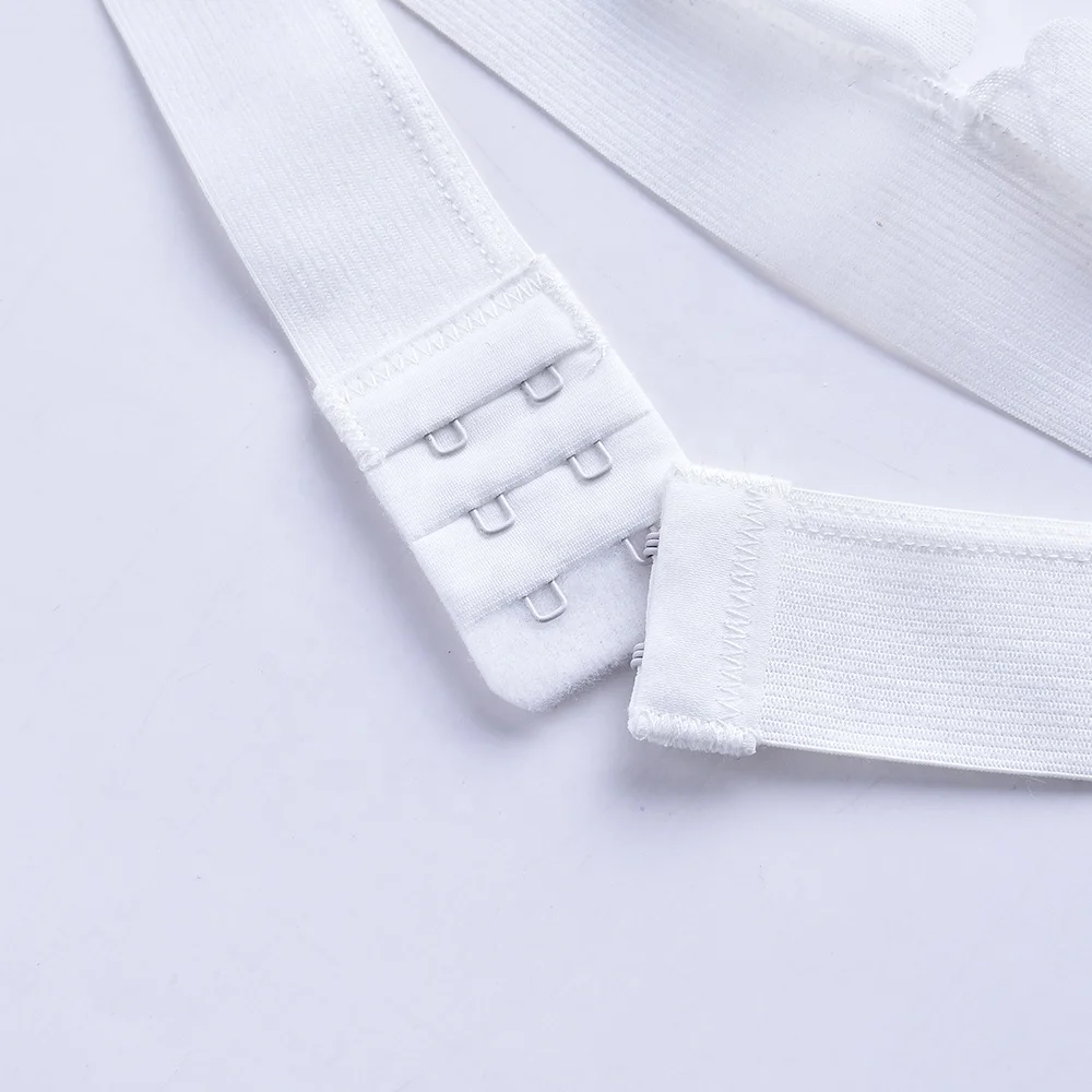 Super Light laser Cut Scallop Women Bralette Floral Corad Mesh Fusion Lace Bra