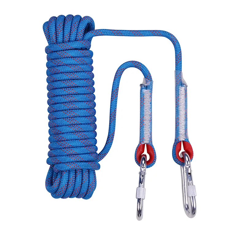 Outdoor indoor rope climb mountain safety nylon climbing rope rope climb gym