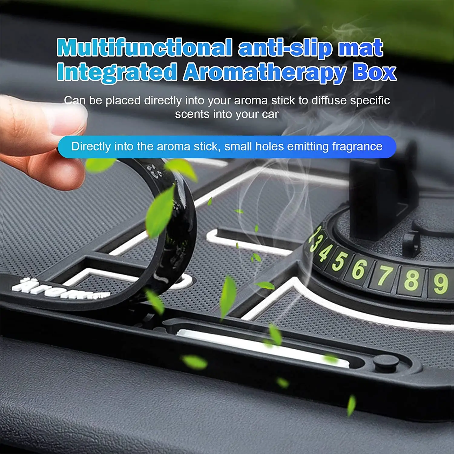 Multifunctional Car Anti Slip Phone Pad Anti Slip Car Dashboard Sticky Pad  4 in 1 Dashboard Phone Holder Pad
